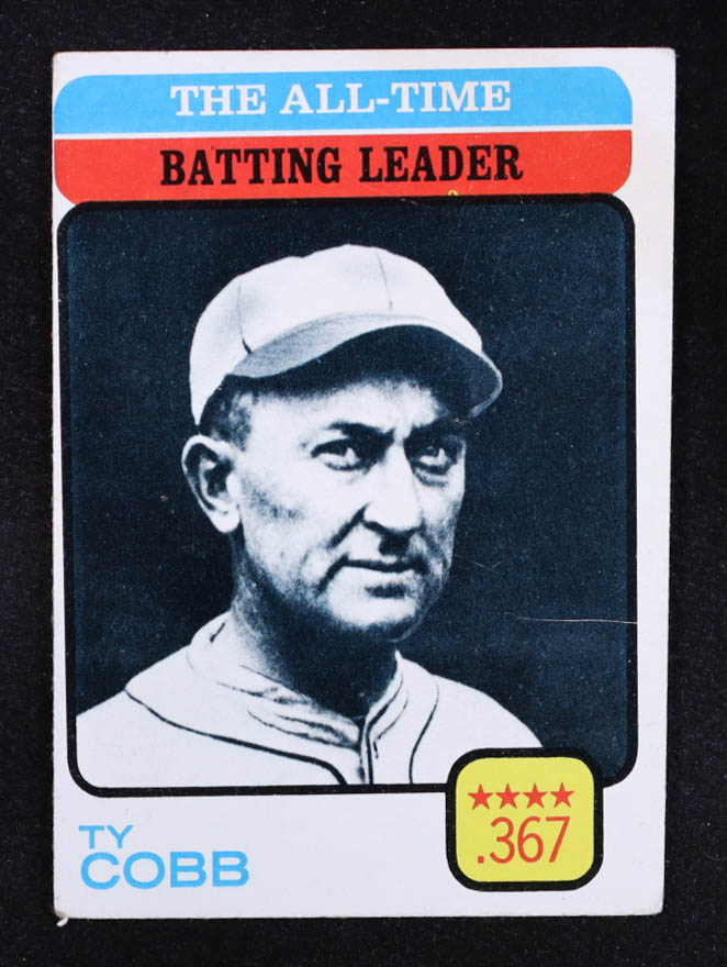 Ty Cobb 1973 Topps #475 All-Time Batting Leader at PristineAuction.com Ty Cobb 1973 Topps #475 All-Time Batting Leader at PristineAuction.com