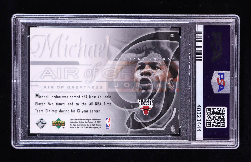 Michael Jordan 1999-00 Upper Deck #148 AIR (PSA 10) at PristineAuction.com Michael Jordan 1999-00 Upper Deck #148 AIR (PSA 10) at PristineAuction.com