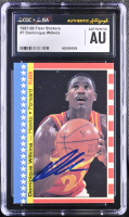 Dominique Wilkins Signed 1987-88 Fleer Stickers #7 (CGC) at PristineAuction.com