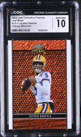 Jayden Daniels 2024 Leaf Collective Promos Leaf Metal Orange Shimmer #LB-3 #201/299 RC (CGC 10) at PristineAuction.com