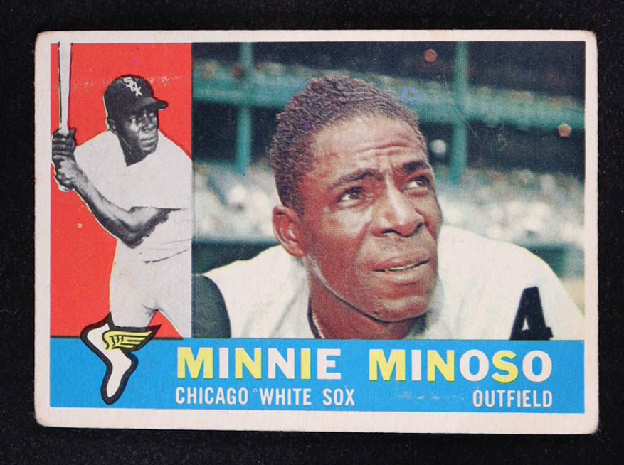 Minnie Minoso 1960 Topps #365 at PristineAuction.com Minnie Minoso 1960 Topps #365 at PristineAuction.com