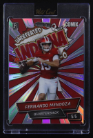 Fernando Mendoza 2025 Wild Card Comix Indiana Red Refractor #ACBLFM09 #5/5 RC at PristineAuction.com