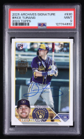 Brice Turang 2025 Archives Signature 2023 Topps Series Two #530 RC #15/40 (PSA 9) at PristineAuction.com