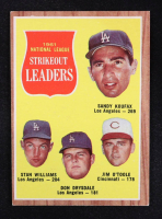 Sandy Koufax / Stan Williams / Don Drysdale / Jim O'Toole 1962 Topps #60 NL Strikeout Leaders at PristineAuction.com