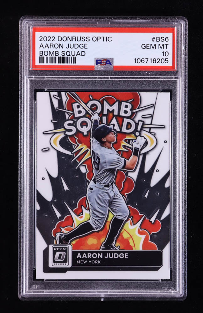 Aaron Judge 2022 Donruss Optic Bomb Squad #6 (PSA 10) at PristineAuction.com Aaron Judge 2022 Donruss Optic Bomb Squad #6 (PSA 10) at PristineAuction.com