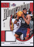 LeBron James 2024-25 Panini National Treasures Biography Materials #28 #04/99 at PristineAuction.com