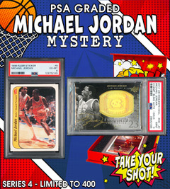 NEW PRISTINE EXCLUSIVE! All PSA/BGS Graded Michael Jordan BOOM BOX, Series 4 Mystery Box! at PristineAuction.com NEW PRISTINE EXCLUSIVE! All PSA/BGS Graded Michael Jordan BOOM BOX, Series 4 Mystery Box! at PristineAuction.com