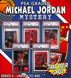 NEW PRISTINE EXCLUSIVE! All PSA/BGS Graded Michael Jordan BOOM BOX, Series 4 Mystery Box! at PristineAuction.com NEW PRISTINE EXCLUSIVE! All PSA/BGS Graded Michael Jordan BOOM BOX, Series 4 Mystery Box! at PristineAuction.com