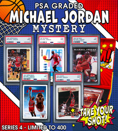 NEW PRISTINE EXCLUSIVE! All PSA/BGS Graded Michael Jordan BOOM BOX, Series 4 Mystery Box! at PristineAuction.com NEW PRISTINE EXCLUSIVE! All PSA/BGS Graded Michael Jordan BOOM BOX, Series 4 Mystery Box! at PristineAuction.com