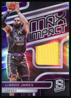 LeBron James 2023-24 Panini Spectra Max Impact Jerseys #6 #035/149 at PristineAuction.com