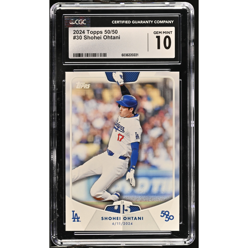 Shohei Ohtani 2024 Topps 50/50 #30 (CGC 10) at PristineAuction.com