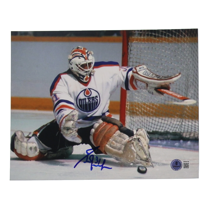 Grant Fuhr Signed Oilers 8x10 Photo (Beckett) at PristineAuction.com Grant Fuhr Signed Oilers 8x10 Photo (Beckett) at PristineAuction.com