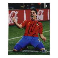 David Villa Signed Spain 8x10 Photo (Beckett) at PristineAuction.com