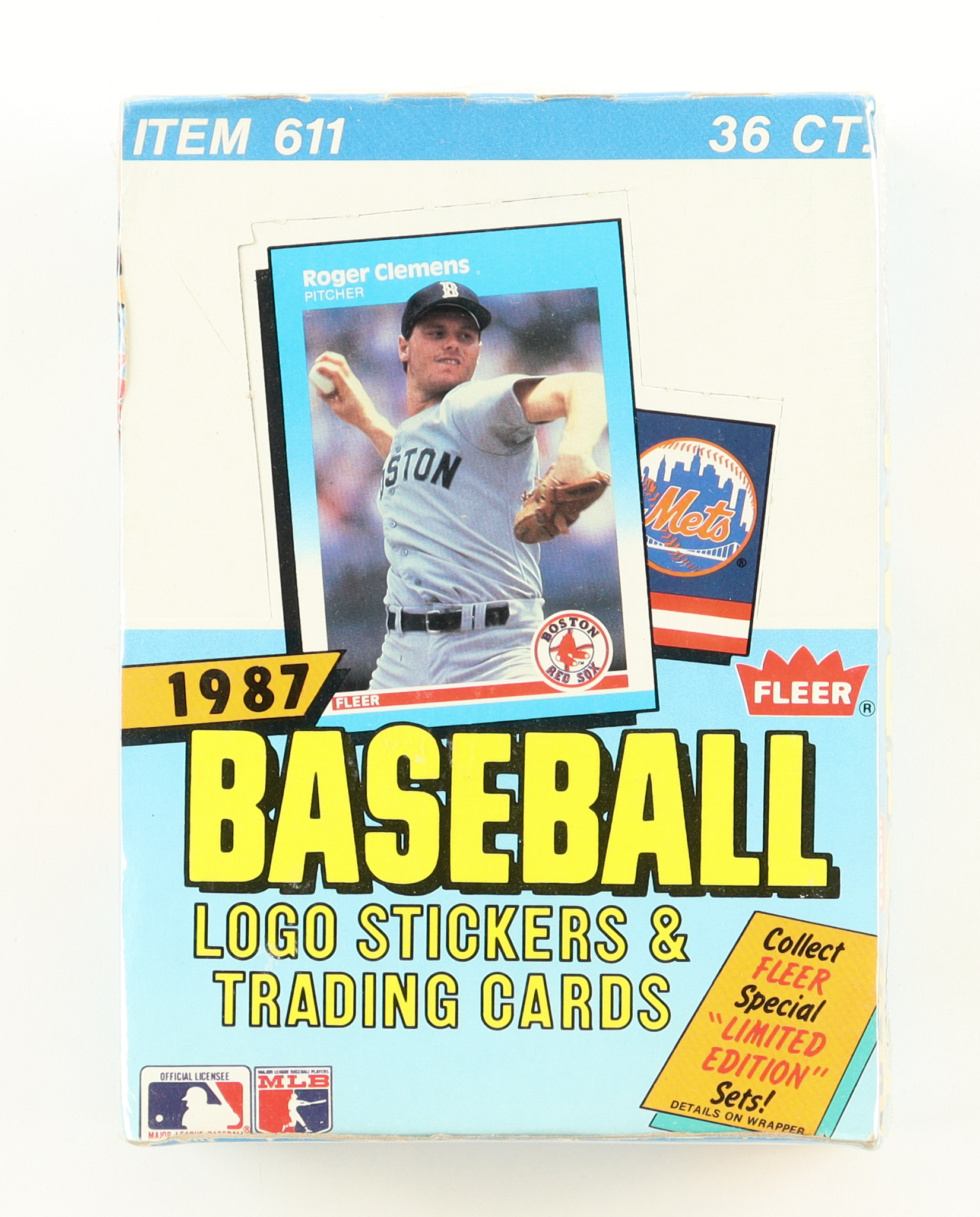 1987 Fleer Baseball Wax Box with (36) Packs at PristineAuction.com 1987 Fleer Baseball Wax Box with (36) Packs at PristineAuction.com