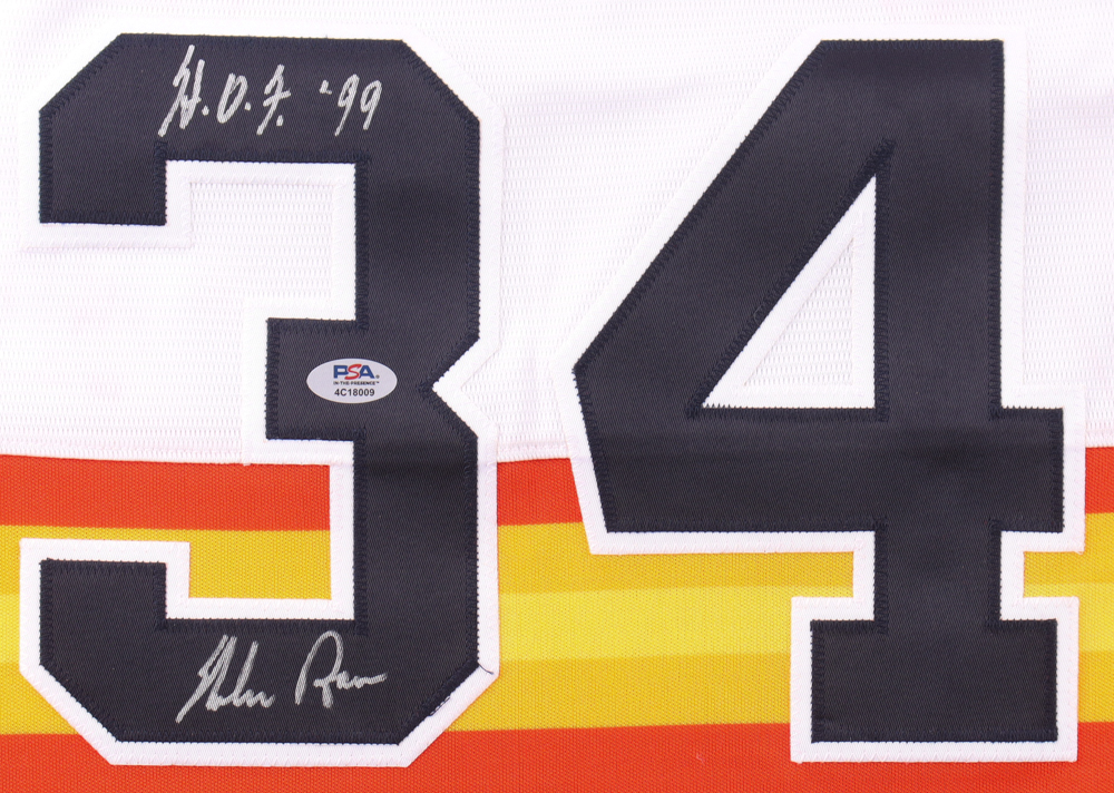 Nolan Ryan Signed Astros Nike Authentic Jersey Inscribed "H.O.F. 99" (PSA) at PristineAuction.com Nolan Ryan Signed Astros Nike Authentic Jersey Inscribed "H.O.F. 99" (PSA) at PristineAuction.com