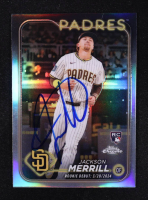 Jackson Merrill Signed 2024 Topps Chrome Update Refractors #USC57 RC at PristineAuction.com