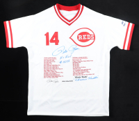 Pete Rose Signed LE Career Highlight Stat Jersey Inscribed "Hit King", "#4256", & "Charlie Hustle" (JSA) at PristineAuction.com