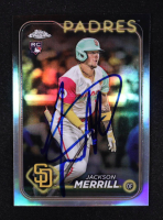 Jackson Merrill Signed 2024 Topps Chrome Update Refractors #USC153 RC at PristineAuction.com