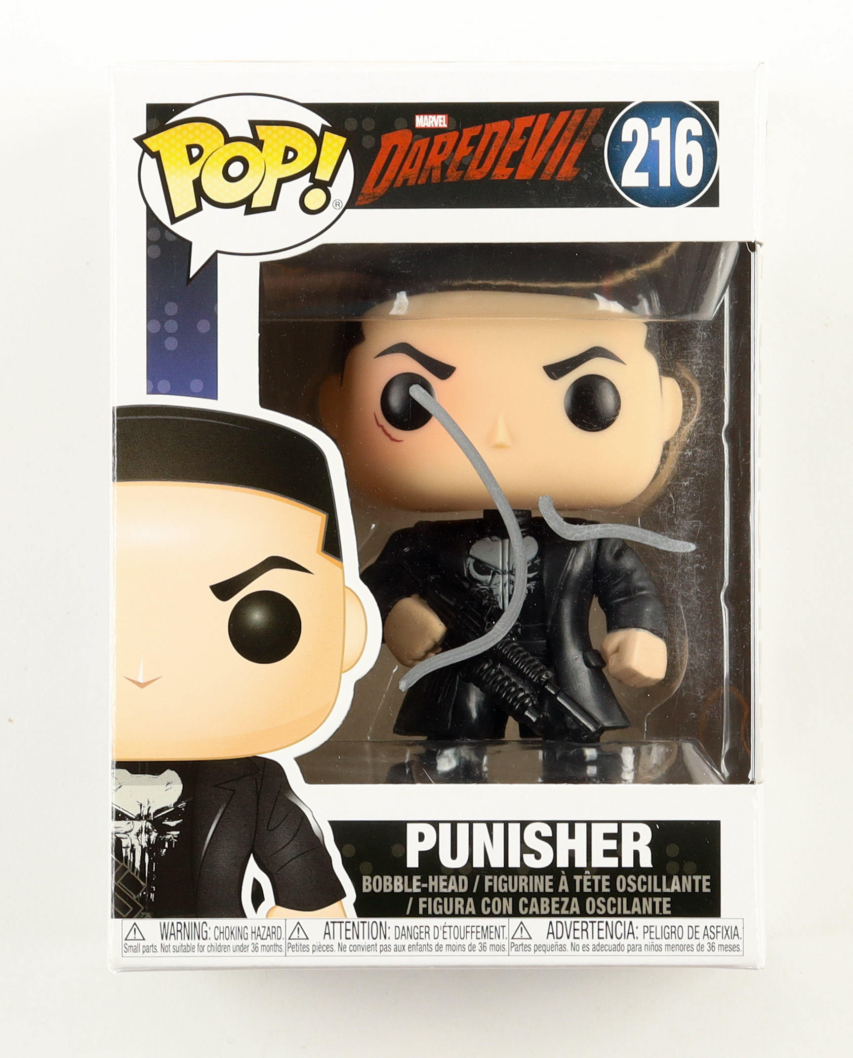 Jon Bernthal Signed "Daredevil" #216 Punisher Funko Pop! Vinyl Figure (Beckett) at PristineAuction.com Jon Bernthal Signed "Daredevil" #216 Punisher Funko Pop! Vinyl Figure (Beckett) at PristineAuction.com