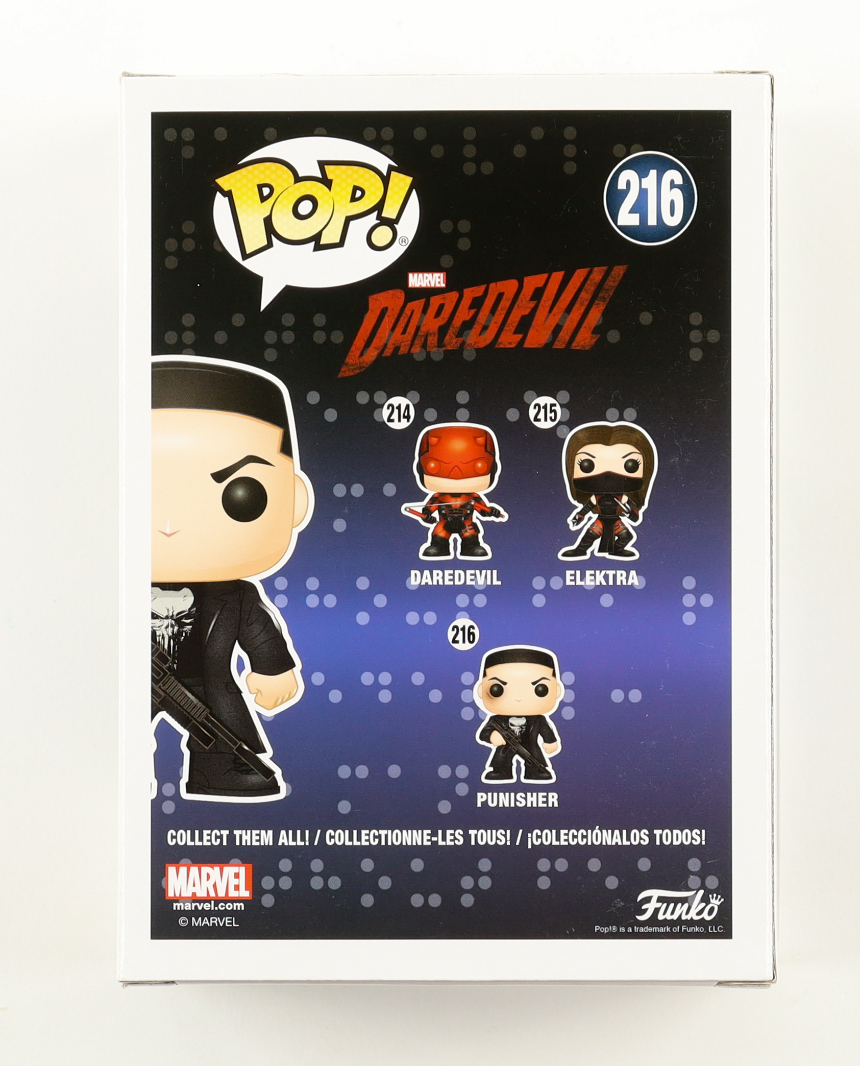 Jon Bernthal Signed "Daredevil" #216 Punisher Funko Pop! Vinyl Figure (Beckett) at PristineAuction.com Jon Bernthal Signed "Daredevil" #216 Punisher Funko Pop! Vinyl Figure (Beckett) at PristineAuction.com