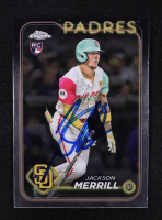 Jackson Merrill Signed 2024 Topps Chrome Update #USC153 RC at PristineAuction.com
