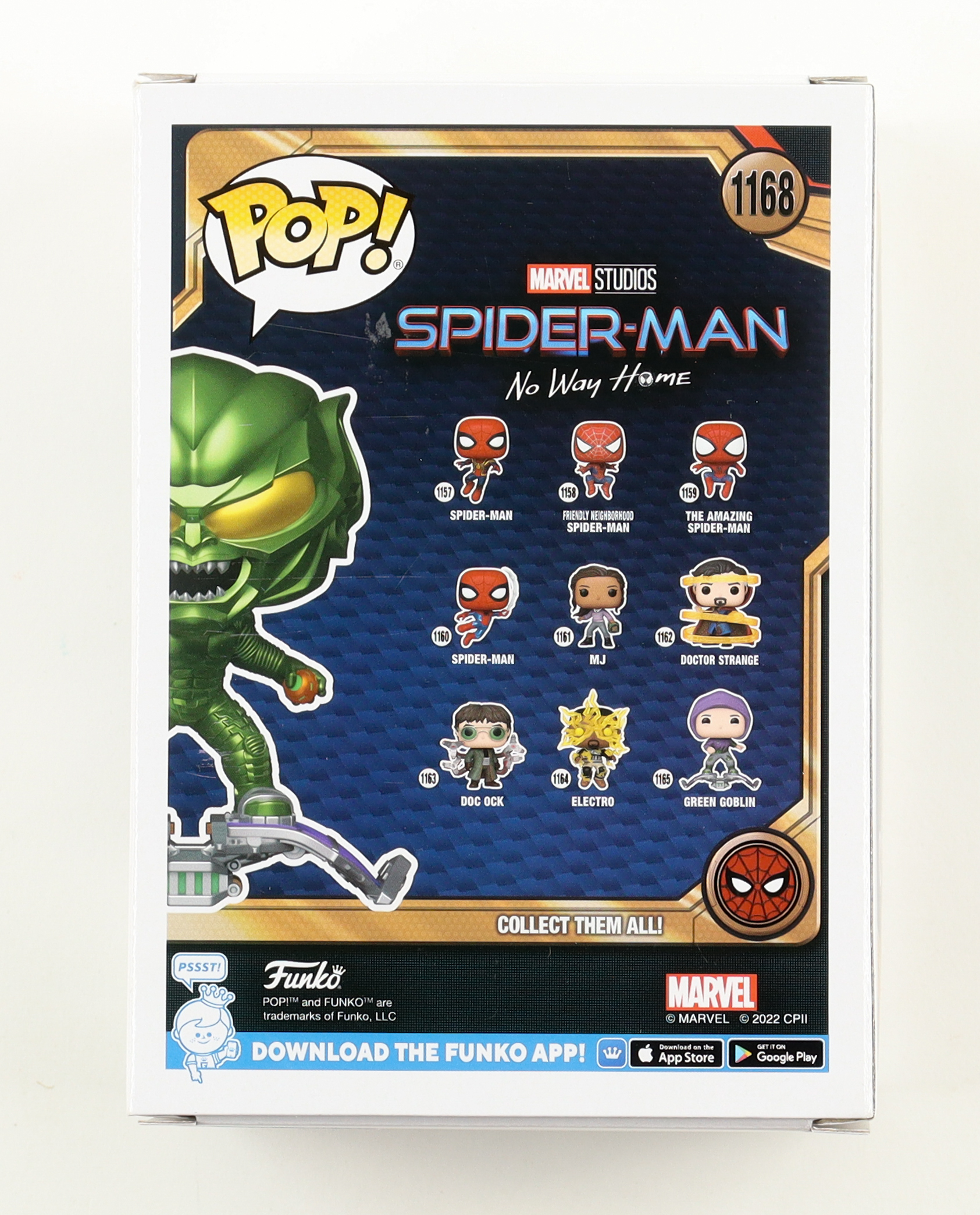 Willem Dafoe Signed "Spider-Man: No Way Home" #1168 Green Goblin Bobble-Head Funko Pop! Vinyl Figure (Beckett) at PristineAuction.com Willem Dafoe Signed "Spider-Man: No Way Home" #1168 Green Goblin Bobble-Head Funko Pop! Vinyl Figure (Beckett) at PristineAuction.com