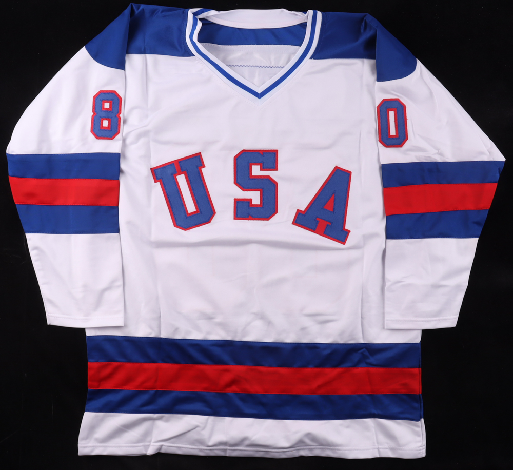 1980 "Miracle On Ice" Jersey Signed by (18) with Mike Eruzione, Neal Broten, Jim Craig, Dave Silk Inscribed "Do You Believe In Miracles?" (Beckett) at PristineAuction.com 1980 "Miracle On Ice" Jersey Signed by (18) with Mike Eruzione, Neal Broten, Jim Craig, Dave Silk Inscribed "Do You Believe In Miracles?" (Beckett) at PristineAuction.com