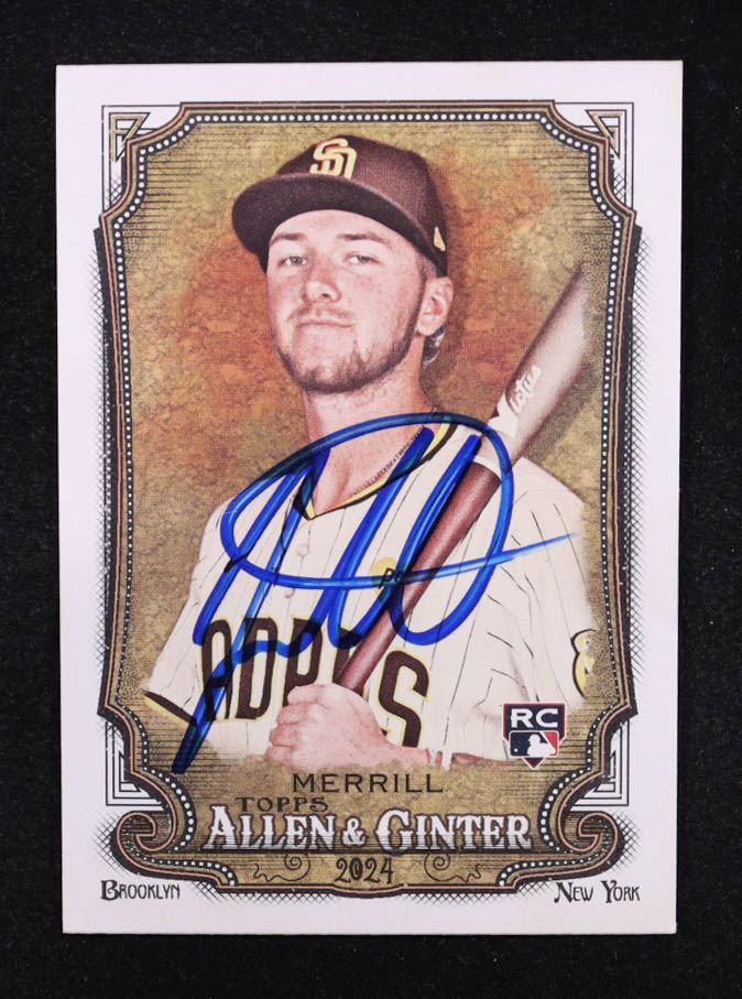 Jackson Merrill Signed 2024 Topps Allen and Ginter #275 RC at PristineAuction.com Jackson Merrill Signed 2024 Topps Allen and Ginter #275 RC at PristineAuction.com