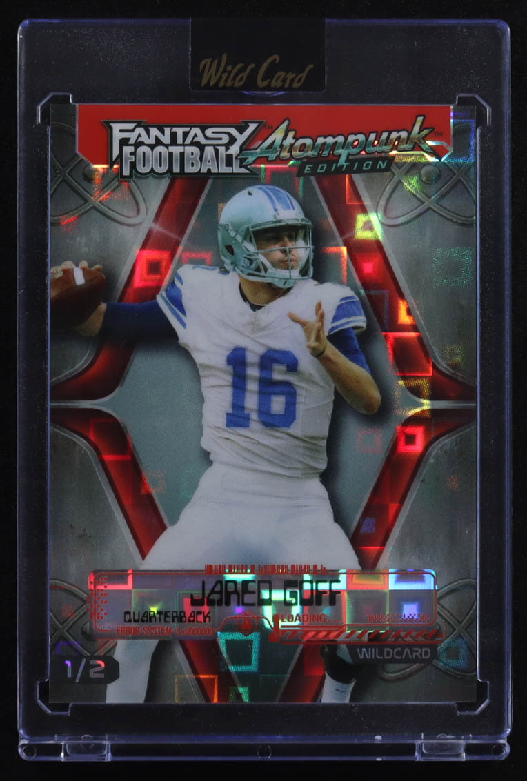 Jared Goff 2026 Atompunk Fantasy Football Red Pandora #FAPRD4JG #1/2 at PristineAuction.com Jared Goff 2026 Atompunk Fantasy Football Red Pandora #FAPRD4JG #1/2 at PristineAuction.com