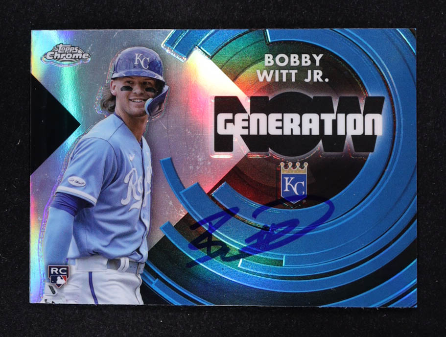 Bobby Witt Jr. Signed 2022 Topps Chrome Update Generation Now #GNC23 RC at PristineAuction.com Bobby Witt Jr. Signed 2022 Topps Chrome Update Generation Now #GNC23 RC at PristineAuction.com
