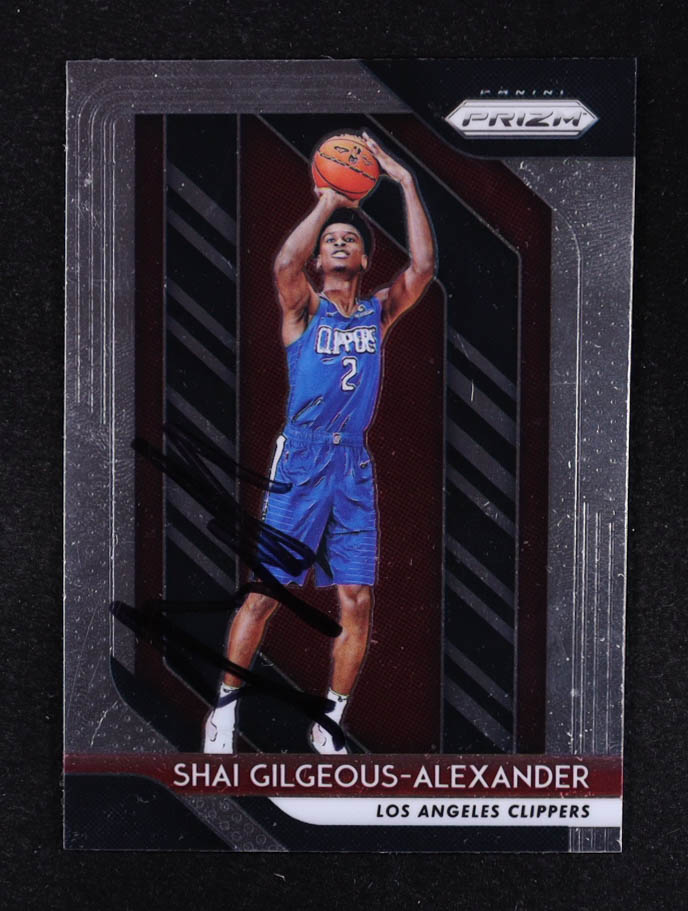 Shai Gilgeous-Alexander Signed 2018-19 Panini Prizm #184 RC at PristineAuction.com Shai Gilgeous-Alexander Signed 2018-19 Panini Prizm #184 RC at PristineAuction.com