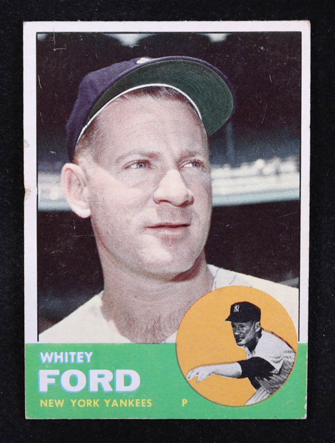 Whitey Ford 1963 Topps #446 at PristineAuction.com Whitey Ford 1963 Topps #446 at PristineAuction.com