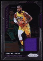 LeBron James 2020-21 Panini Prizm Sensational Swatches #34 at PristineAuction.com