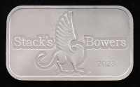 2023 Stack's Bowers 1 Troy Ounce .999 Fine Silver Bullion Bar at PristineAuction.com