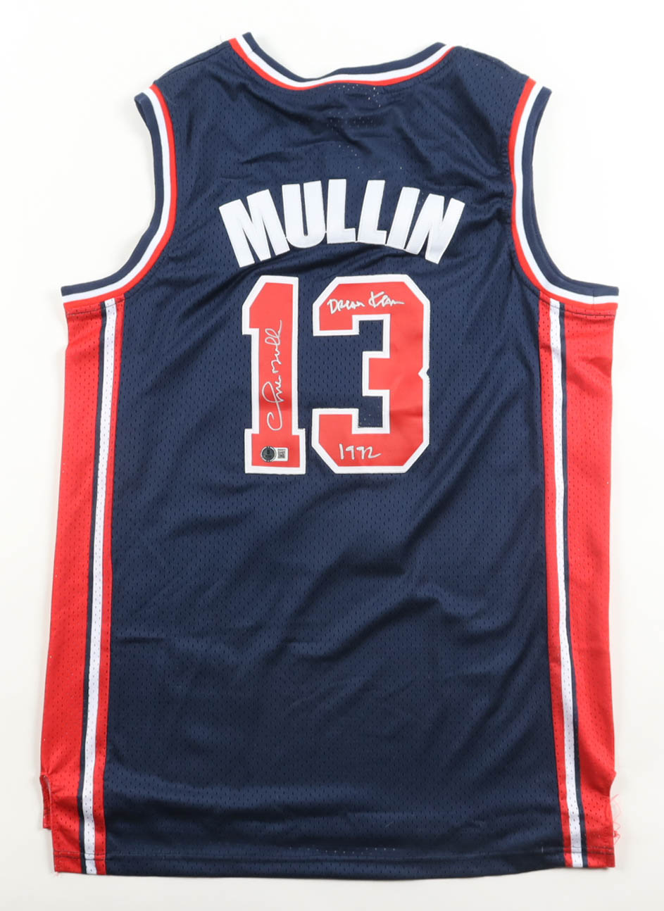 Chris Mullin Signed Team USA Mitchell & Ness Authentic Jersey Inscribed "Dream Team" & "1992" (Beckett) at PristineAuction.com Chris Mullin Signed Team USA Mitchell & Ness Authentic Jersey Inscribed "Dream Team" & "1992" (Beckett) at PristineAuction.com
