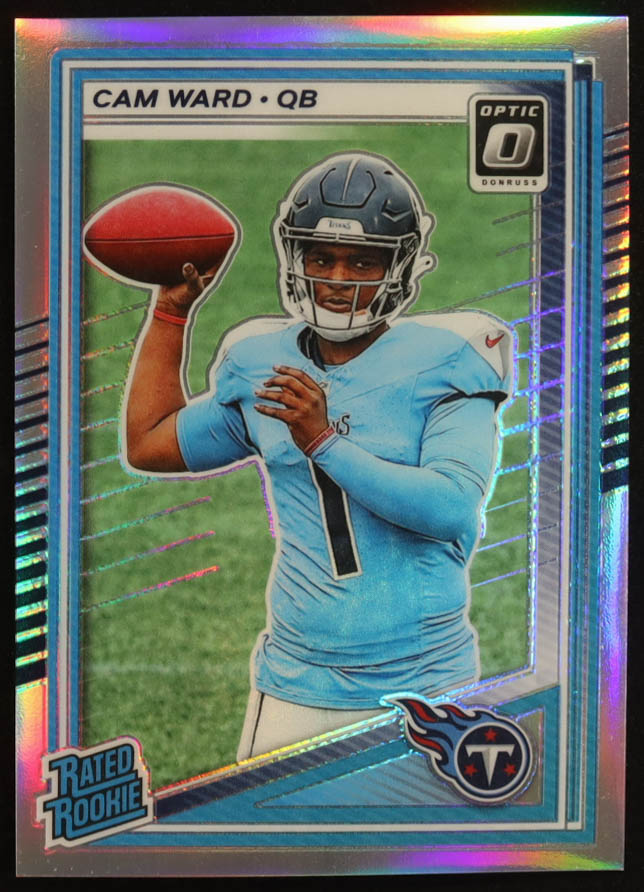 Cam Ward 2025 Donruss Optic Holo #293 RR RC at PristineAuction.com Cam Ward 2025 Donruss Optic Holo #293 RR RC at PristineAuction.com