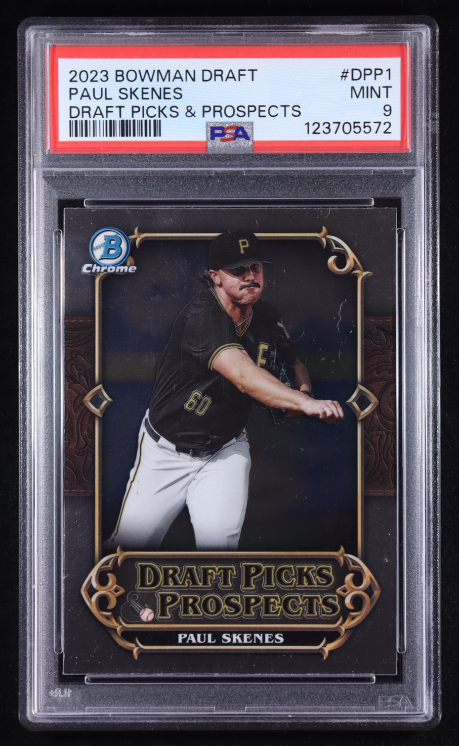 Paul Skenes 2023 Bowman Chrome Draft Draft Picks and Prospects #DPP1 RC (PSA 9) at PristineAuction.com Paul Skenes 2023 Bowman Chrome Draft Draft Picks and Prospects #DPP1 RC (PSA 9) at PristineAuction.com