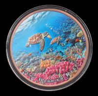 5 oz Fine Copper Colorized Round Natural Wonders- Great Barrier Reef at PristineAuction.com