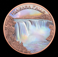 5 oz Fine Copper Colorized Round Natural Wonders- Niagara Falls at PristineAuction.com