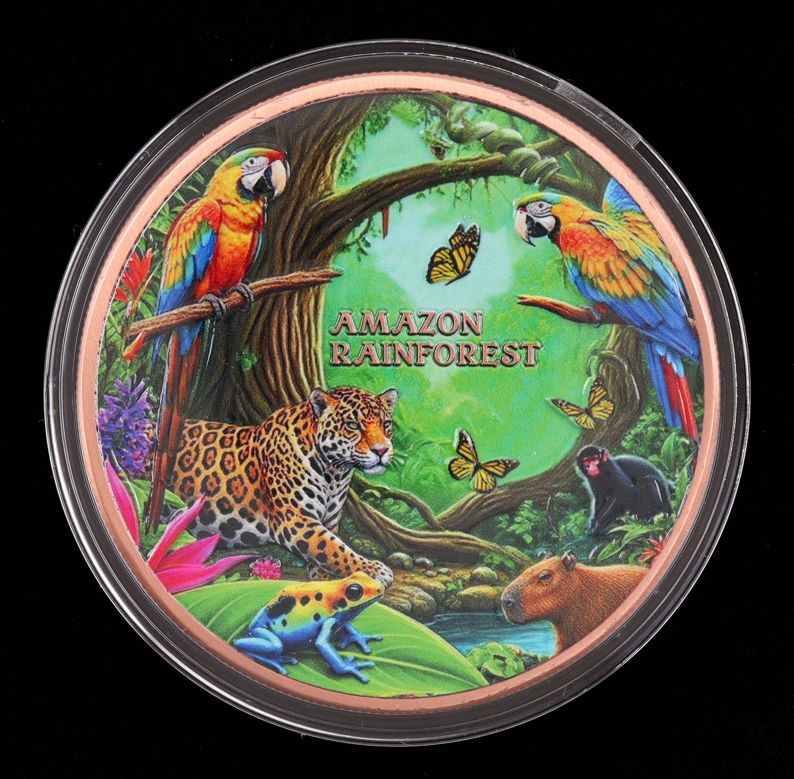 5 oz Fine Copper Colorized Round Natural Wonders- Amazon Rainforest at PristineAuction.com 5 oz Fine Copper Colorized Round Natural Wonders- Amazon Rainforest at PristineAuction.com