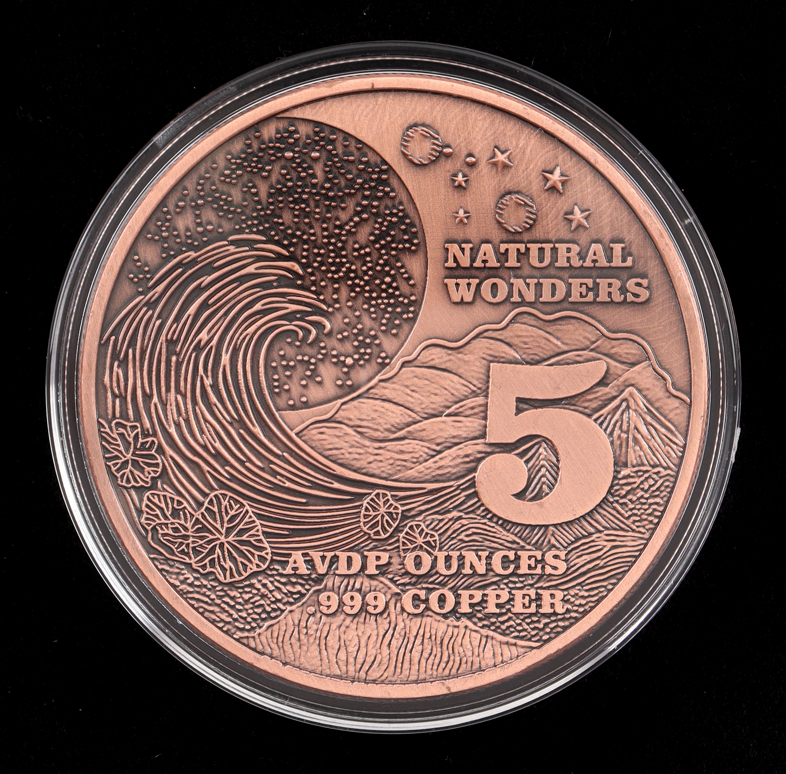 5 oz Fine Copper Colorized Round Natural Wonders- Amazon Rainforest at PristineAuction.com 5 oz Fine Copper Colorized Round Natural Wonders- Amazon Rainforest at PristineAuction.com