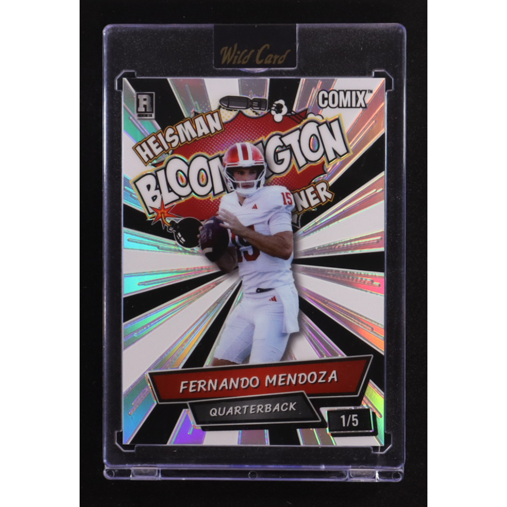 Fernando Mendoza 2025 Wild Card Comix Bloomington Heisman Winner #ACBL-FM010 #1/5 RC at PristineAuction.com