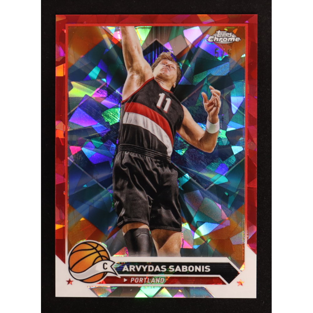 Arvydas Sabonis 2023-24 Topps Chrome Sapphire Red Refractors #17 #5/5 at PristineAuction.com