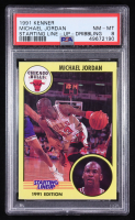 Michael Jordan 1991 Kenner Starting Lineup Cards Dribbling #13 (PSA 8) at PristineAuction.com