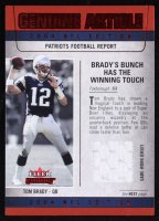 Tom Brady 2004 Fleer Genuine Genuine Article Jerseys Red #TB at PristineAuction.com