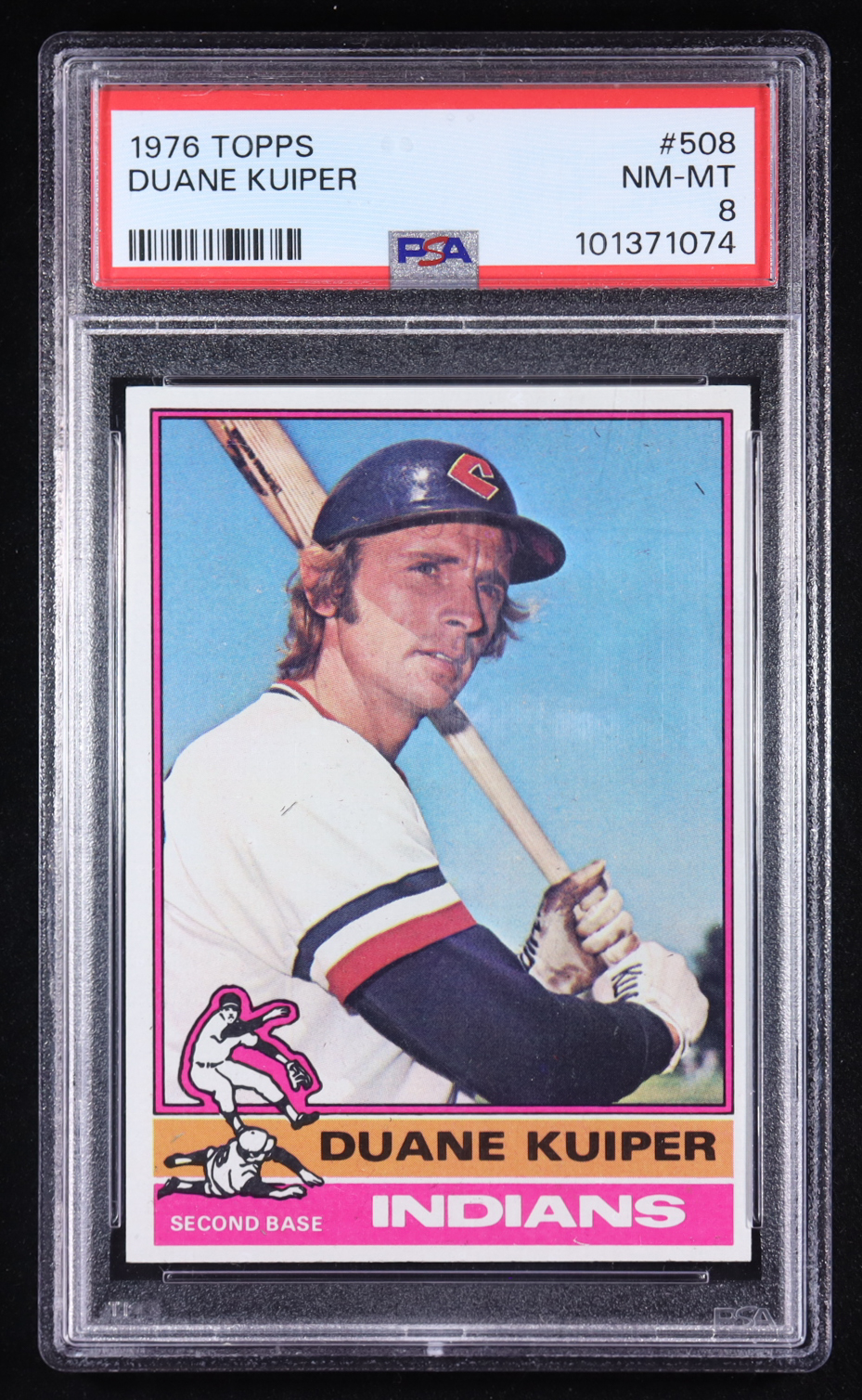Duane Kuiper 1976 Topps #508 RC (PSA 8) at PristineAuction.com Duane Kuiper 1976 Topps #508 RC (PSA 8) at PristineAuction.com