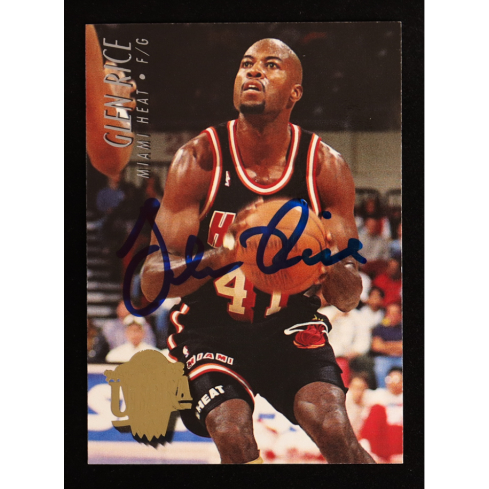 Glen Rice Signed 1994-95 Ultra #97 (JSA) at PristineAuction.com