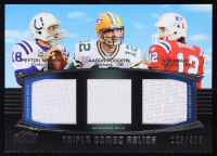 Peyton Manning / Aaron Rodgers / Tom Brady 2011 Topps Prime Triple Relics #MRB #126/388 at PristineAuction.com