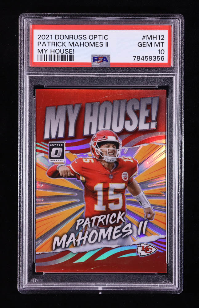 Patrick Mahomes II 2021 Donruss Optic My House! #12 (PSA 10) at PristineAuction.com Patrick Mahomes II 2021 Donruss Optic My House! #12 (PSA 10) at PristineAuction.com