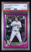 Nick Kurtz 2025 Bowman Chrome Fuschsia Wave #93 RC #102/299 (PSA 9) at PristineAuction.com